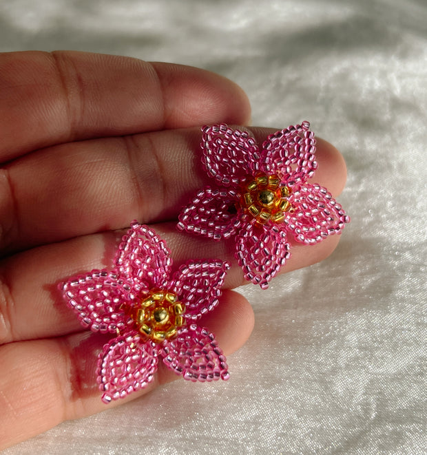 Mini Dalia Earrings - Pink