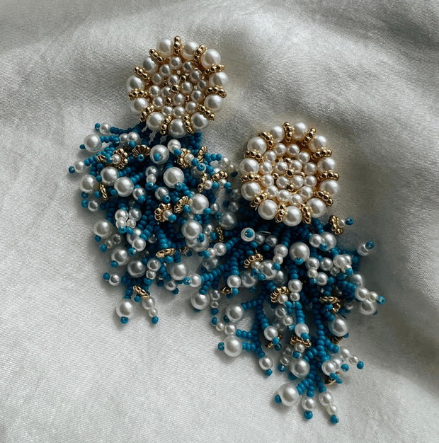 Elena Earrings - Blue