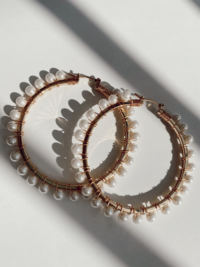 Pearl Hoops