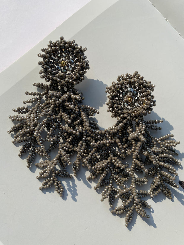 Leandra Earrings - Gray