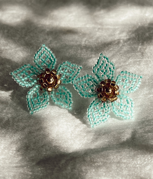 Mini Dalia Earrings - Mint