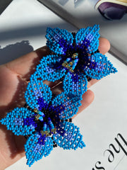 Alicia Earrings - Blue Tones