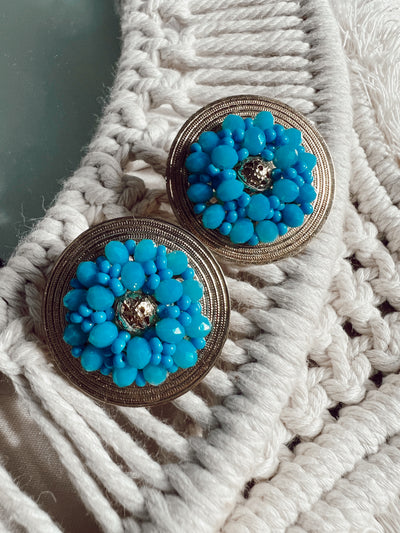 Loretta Earrings - Blue