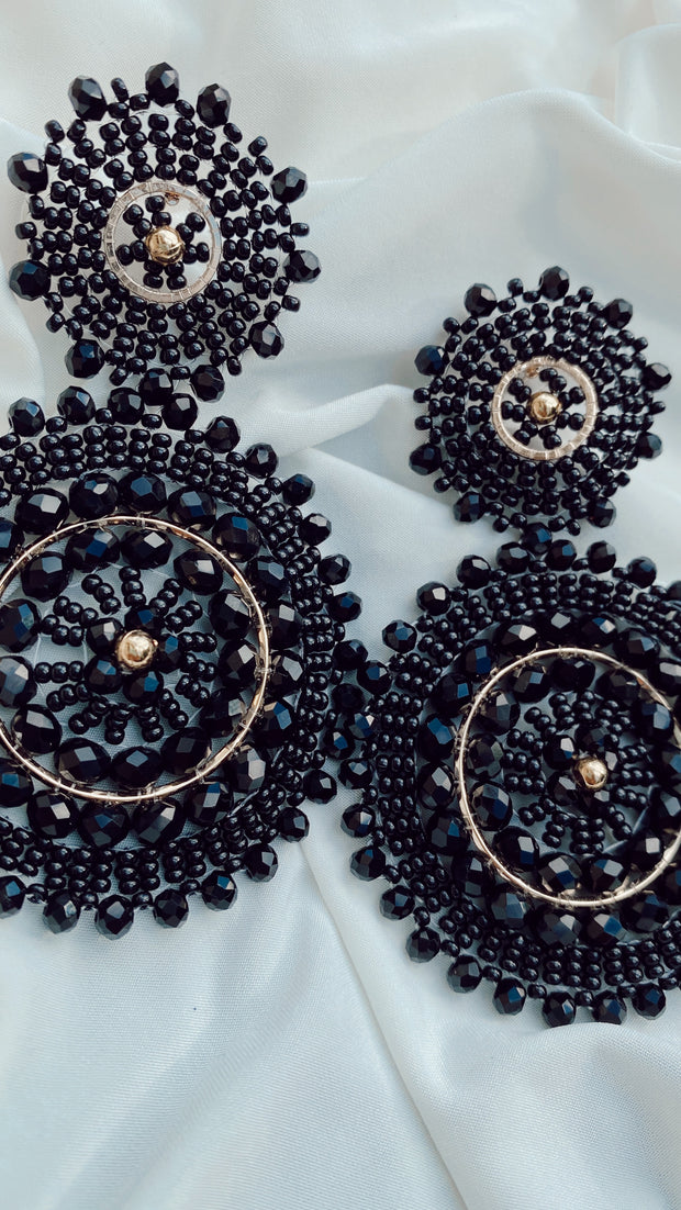 Mandalas Earrings - Black