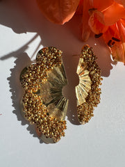 Fan Earrings -Gold