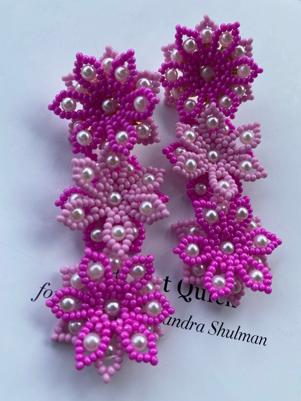 Lorena Earrings - Pink