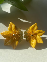 Amalia Earrings - Yellow