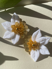 Amalia Earrings - White