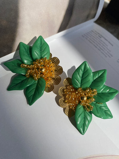 Amalia Earrings - Green